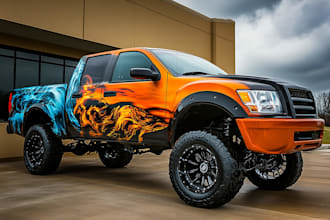 design a professional wrap for your car, bus, truck, etc