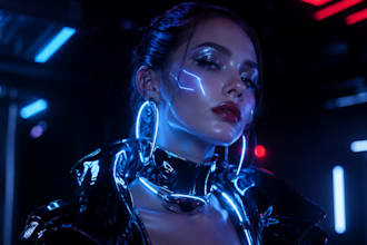 generate cinematic futuristic ai beauty portraits