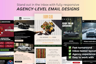 design a fully responsive email template or newsletter