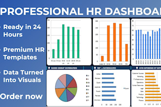 create an interactive excel HR dashboard with KPI analytics and charts