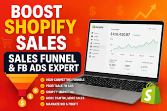 boost shopify sales, shopify dropshipping marketing, sales funnel, facebook ads