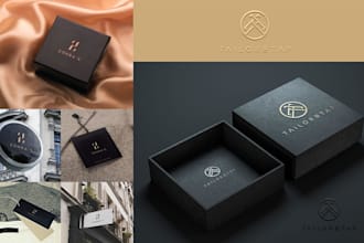 create luxury fashion brand logo and brand style guide