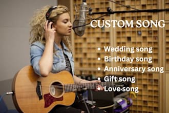 sing emotional wedding val birthday anniversary gift custom song