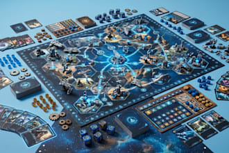 do board game design, card game design, tcg, tabletop game and rule book