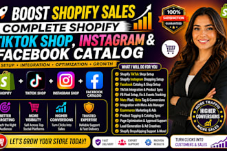 boost shopify sales complete shopify tiktok shop instagram facebook catalog