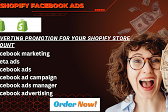 mange facebook ads campaign, instagram ads, shopify ads and fb advertising