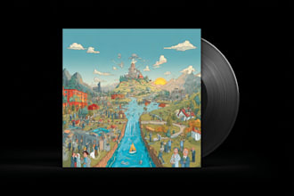 draw a cartoon cover art, single, mixtape or album cover