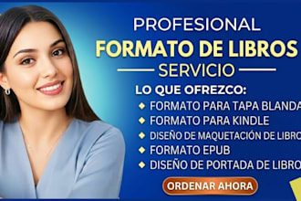 formatearé tu ebook y tapa blanda para amazon KDP