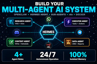 build openclaw multi agent routing system, hermes, sub agents, n8n automation