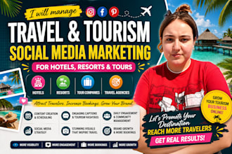 manage travel tourism social media marketing for hotels resorts tours