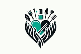design dynamic classic nail technician logo