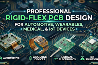 design rigid flex pcb for automotive, wearable, medical and iot devices