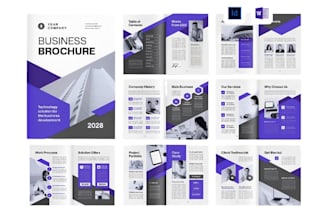 design a professional company profile brochure and business portfolio