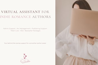 be your virtual assistant for indie romance authors