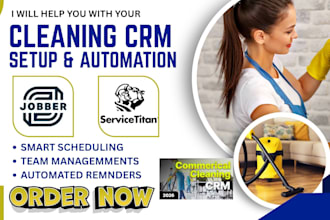 setup servicetitan jobber for commercial cleaning and janitorial business