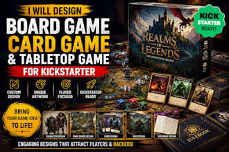 design board game card game and tabletop game for kickstarter