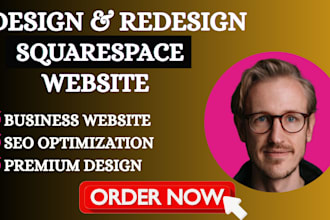 design or redesign responsive squarespace website and landing page SEO