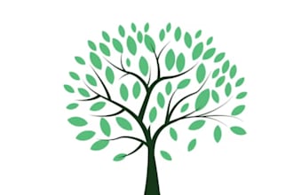 design a professional pine tree logo with free vector files