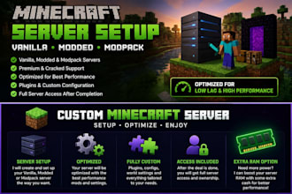 host and set up a minecraft server