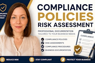 create compliance policies, risk assessment and procedures documents