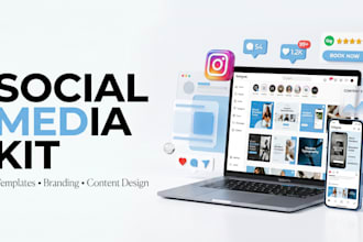 design a professional social media kit for your brand