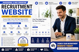 build recruitment website job portal job board  recruitment agency website fb ad