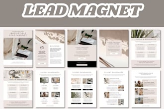 design a high converting lead magnet PDF ebook to grow your email list