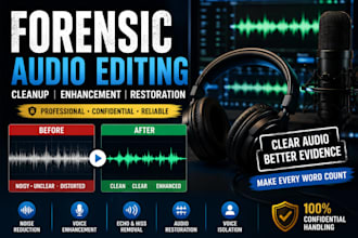 do forensic audio editing voice isolation audio cleanup background removal
