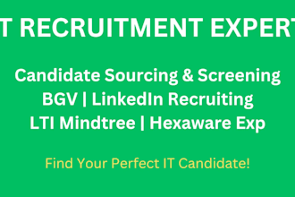 source and screen IT candidates for your company