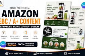 design amazon enhanced brand content ebc a plus infographic on canvas