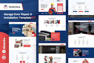 design a professional garage door website with booking and quote form