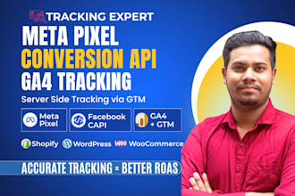 setup meta pixel facebook conversion API and ga4 tracking
