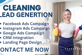 cleaning leads, cleaning facebook ads, cleaning google ads, cleaning video ads