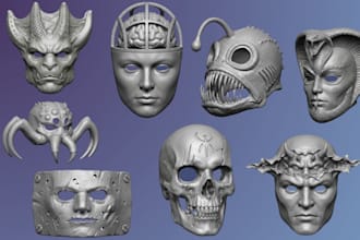 sculpt 3d cosplay mask model 3d helmet 3d cosplay mask 3d helmet stl printing