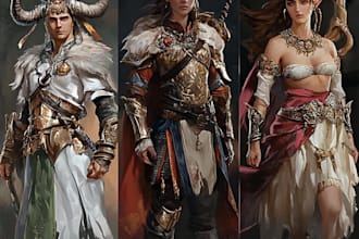 do fantasy character art and fantasy character art