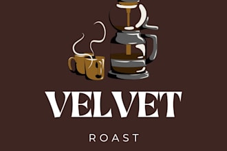 design a minimalist coffee shop and cafe logo in 24h