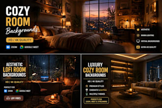 create viral cozy aesthetic room backgrounds