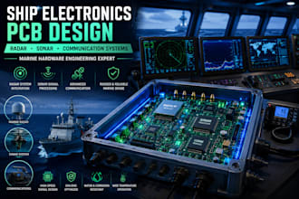 design ship electronics pcb including radar, sonar, and communication system