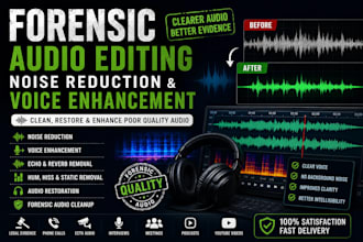 forensic audio editing voice isolation cleanup detect background voice and noise