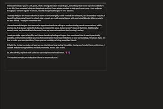 make a content for writing