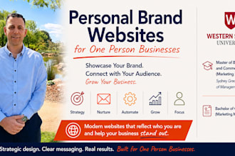 design a new wesbite for your personal brand