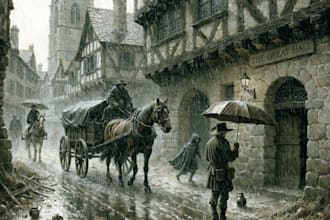 create a beautiful medieval illustration