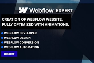 webflow developer, webflow design, webflow conversion, webflow automation
