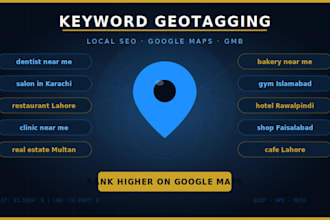 do keyword geotagging for google maps local SEO
