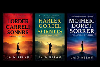 professional fantasy romance and thriller book covers