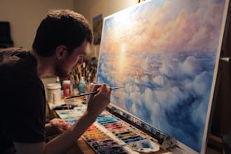 do watercolor illustration or digital art from any photo