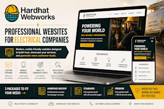 build a modern electrician website for your business