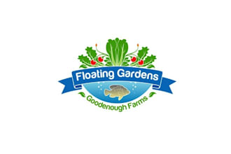 design good enough farms floating gardens logo