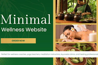 create a minimalist portfolio website for wellness professionals