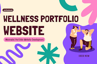 design a minimalist portfolio website for holistic health professionals